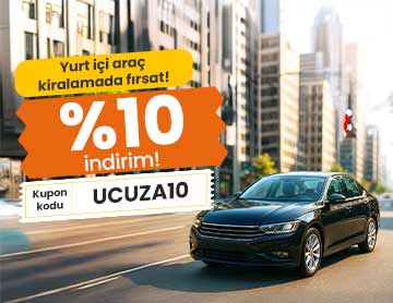Araç Kiralamada %10 İndirim!